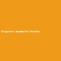 Elegantes Baumwolle-Telefon