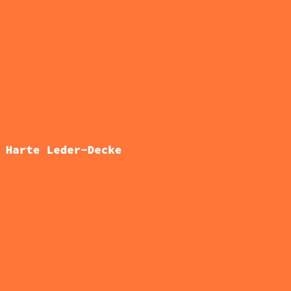 Harte Leder-Decke