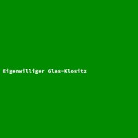 Eigenwilliger Glas-Klositz