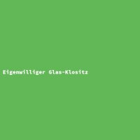 Eigenwilliger Glas-Klositz